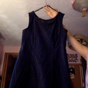 Dark blue pencil dress with snakeskin pattern